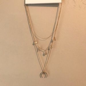 Gold layer necklace